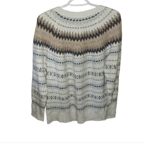 Calvin Klein Metallic Sweater EUC Size L - Picture 2 of 3